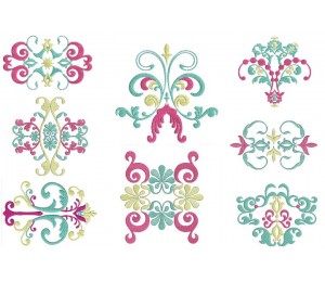 Stickserie - Floral Ornaments